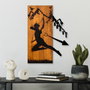 Wallity Brave Accesorio Decorativo de Pared de Madera y Metal Nogal y Negro